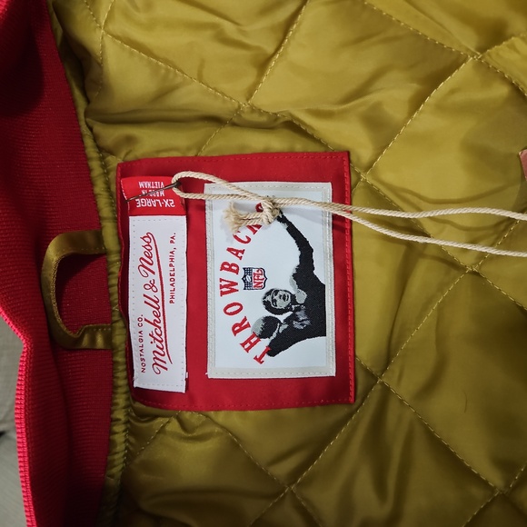 Mitchell and Ness San Francisco 49ers Heavyweight 2XL Jacket. NWT - Picture 10 of 12